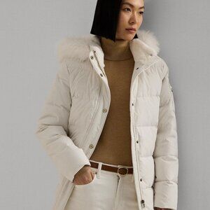 Lauren Ralph Lauren Women's Faux-Fur Hooded Puffer Coat